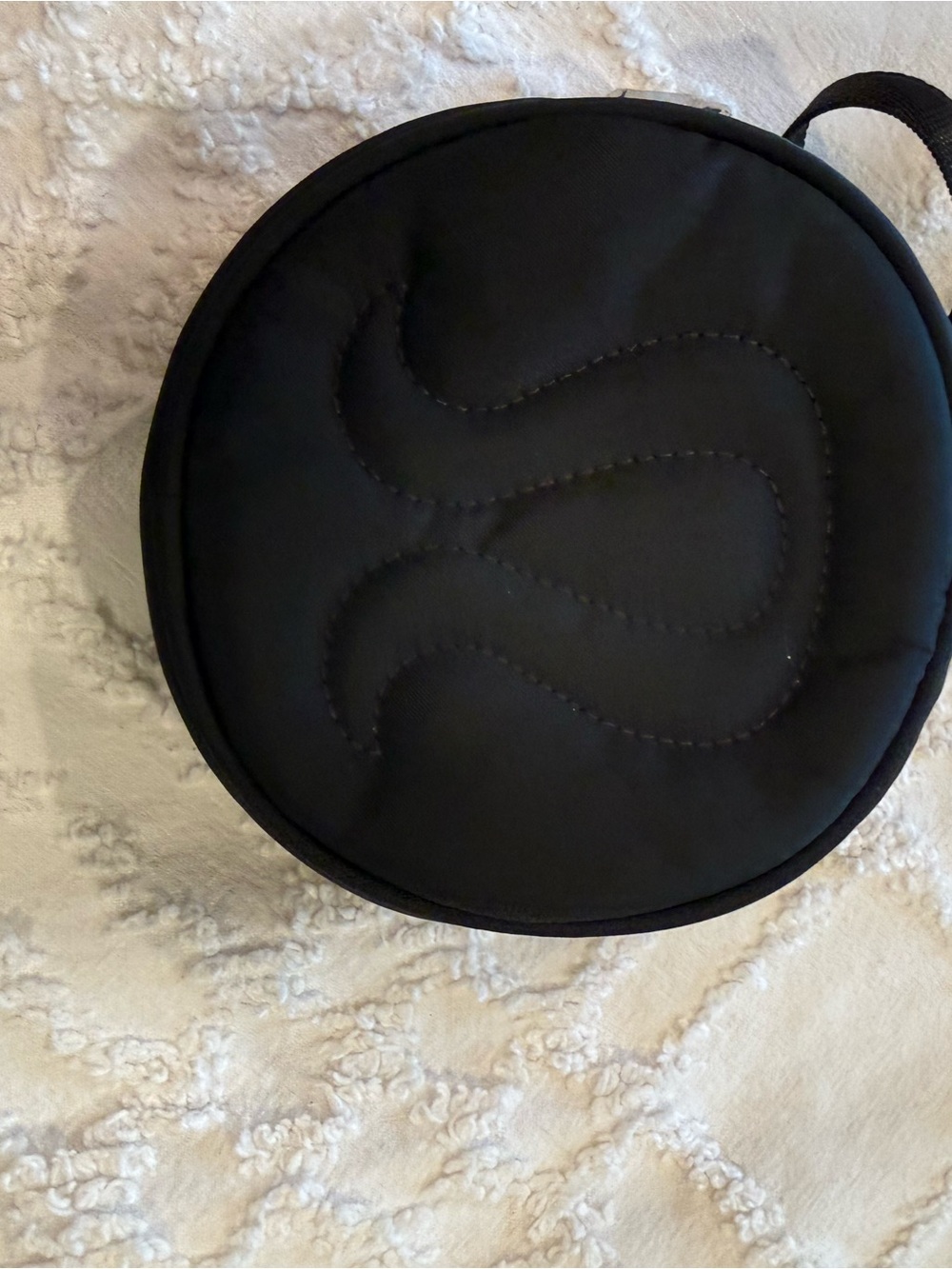 lululemon athletica Black Quilted Round Phone Case